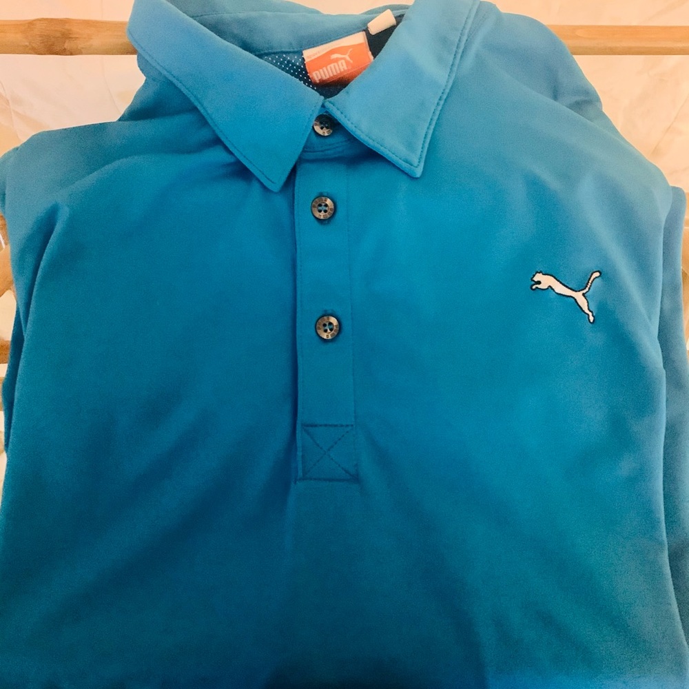Puma Golf Shirt, Teal XL